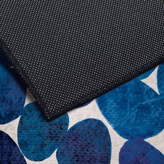 Empire Art Direct 5ft. x 7.5ft. Smooth Stones I B Circles Tapis D'Art Washable Area Rug
